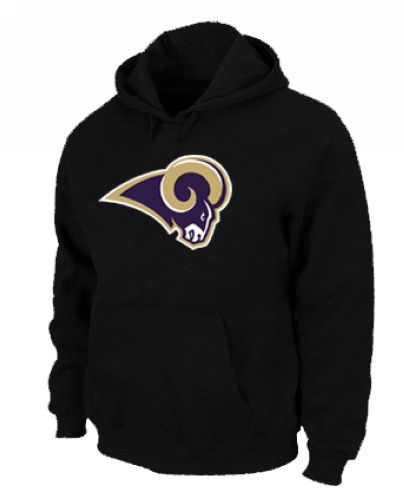 NFL Men's Nike Los Angeles Rams Logo Pullover Hoodie - Black